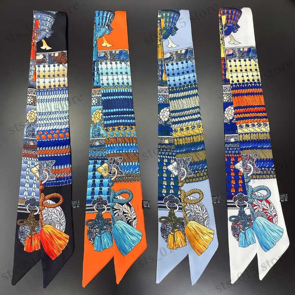 scarves women silk skinny scarf 2023 new design print luxury brand hair headband foulard bag ribbon tie scarves neckerchief t230425, Blue;gray
scarves women silk skinny scarf 2023 new design print luxury brand hair headband foulard bag ribbon tie scarves neckerchief t230425, Blue;gray