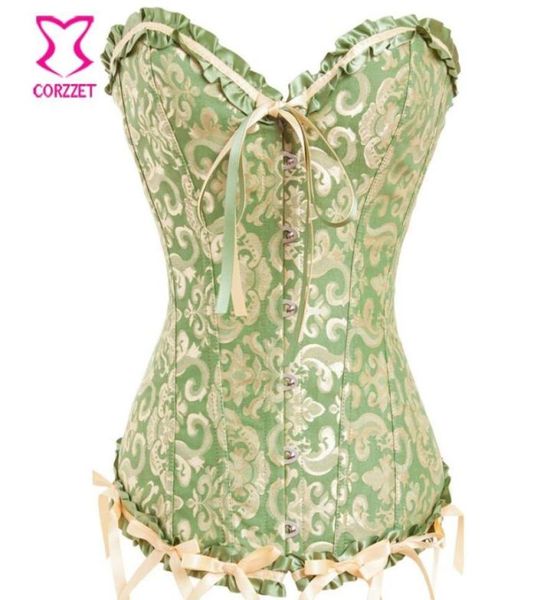greengold elegant jacquard overbust corset gothic clothing w ribbon bow ett for women victorian corsets and bustiers7309174, Black;white
greengold elegant jacquard overbust corset gothic clothing w ribbon bow ett for women victorian corsets and bustiers7309174, Black;white