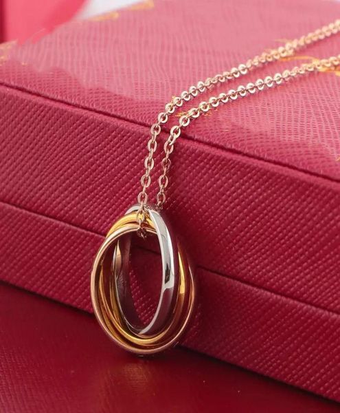 fashion selling men women couple necklace three loop mix color pendant necklaces jewelry stainless steel no fade gift with link ch9307050, Silver
fashion selling men women couple necklace three loop mix color pendant necklaces jewelry stainless steel no fade gift with link ch9307050, Silver