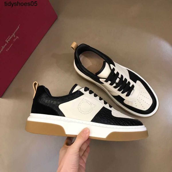 new ferrara feragamos men's casual trend versatile little white shoes men's fashion genuine leather board shoes breathable men, Black
new ferrara feragamos men's casual trend versatile little white shoes men's fashion genuine leather board shoes breathable men, Black