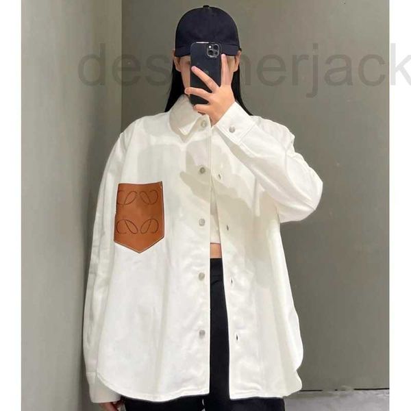 women's blouses & shirts designer 2023 early autumn new luxury fashion leather brand men's oxford textile long sleeve shirt coat x, White
women's blouses & shirts designer 2023 early autumn new luxury fashion leather brand men's oxford textile long sleeve shirt coat x, White