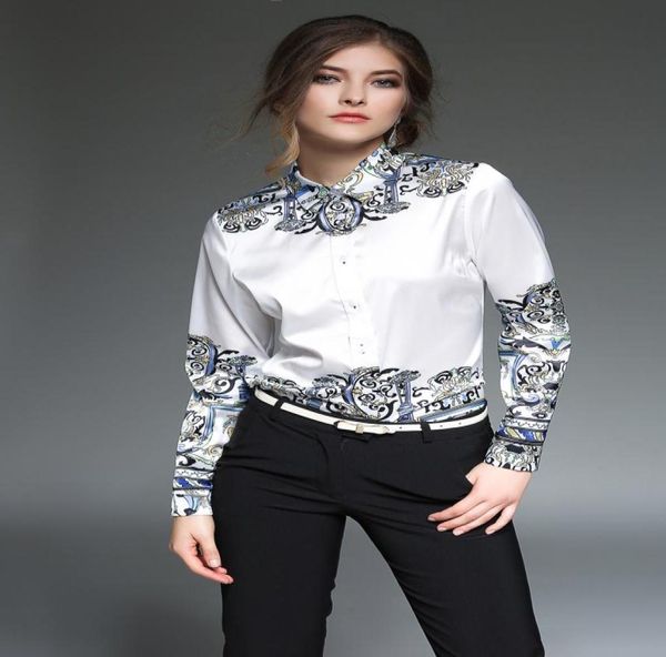 spring summer fall runway floral baroque print collar long sleeve button front womens ladies casual office ol party shirts bl4333375, White
spring summer fall runway floral baroque print collar long sleeve button front womens ladies casual office ol party shirts bl4333375, White