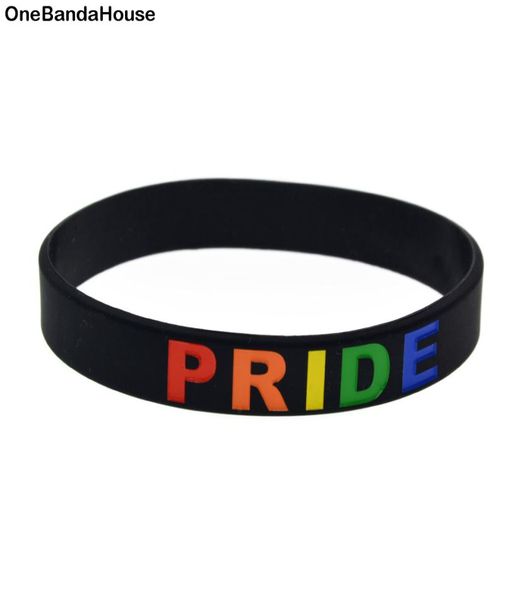 100pcs debossed gay pride silicone rubber wristband rainbow colors logo black size for promotion gift6459889
100pcs debossed gay pride silicone rubber wristband rainbow colors logo black size for promotion gift6459889