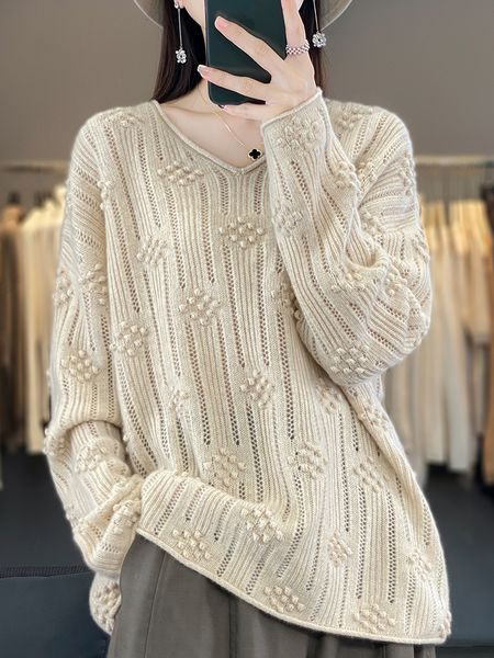 womens sweaters 100% merino wool cashmere women knitted sweater vneck long sleeve pullover autumn clothing hollow flolow jumper 230831, White;black
womens sweaters 100% merino wool cashmere women knitted sweater vneck long sleeve pullover autumn clothing hollow flolow jumper 230831, White;black