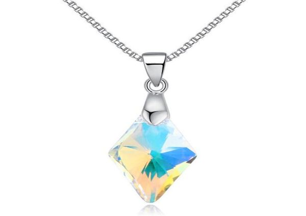 women necklace pendants fashion jewelry made with crystals from rovski elements female birthday present 252991448986, Silver
women necklace pendants fashion jewelry made with crystals from rovski elements female birthday present 252991448986, Silver