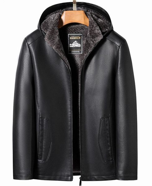 a2267 autumn winter men's coat stand collar hooded natural sheep leather short jacket lamb fur detachable hat men's coat casual we, Black
a2267 autumn winter men's coat stand collar hooded natural sheep leather short jacket lamb fur detachable hat men's coat casual we, Black