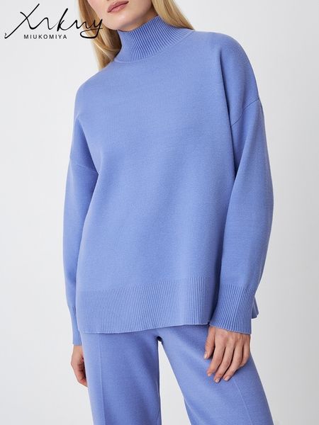 women's sweaters miukomiya women basic knit pullovers winter 2023 oversize jumpers long sleeve pants sets with for 230831, White;black
women's sweaters miukomiya women basic knit pullovers winter 2023 oversize jumpers long sleeve pants sets with for 230831, White;black