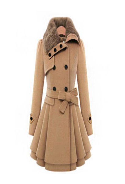 fur collar winter coat women woolen blends coats heigh quality doublebreasted warm overcoat belt women039s long trench coat3602493, Tan;black
fur collar winter coat women woolen blends coats heigh quality doublebreasted warm overcoat belt women039s long trench coat3602493, Tan;black