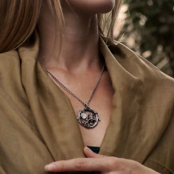 pendant necklaces vintage antique silver color owl moonstone necklace for women girls fashion bohemian jewelry gothic accessories gifts 2308
pendant necklaces vintage antique silver color owl moonstone necklace for women girls fashion bohemian jewelry gothic accessories gifts 2308