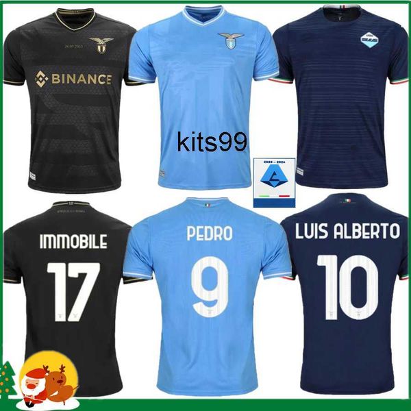 23 24 lazio soccer jersey 2023 2024 lazio anniversary football shirt pedro black luis alberto immobile sergej men uniform maillot maglia da, Black;yellow
23 24 lazio soccer jersey 2023 2024 lazio anniversary football shirt pedro black luis alberto immobile sergej men uniform maillot maglia da, Black;yellow