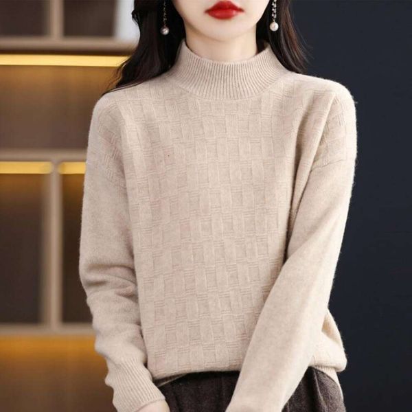 autumn and winter half turtleneck womens sweaters ladies pure woolen sweater fashionable loose pullover thick, White;black
autumn and winter half turtleneck womens sweaters ladies pure woolen sweater fashionable loose pullover thick, White;black
