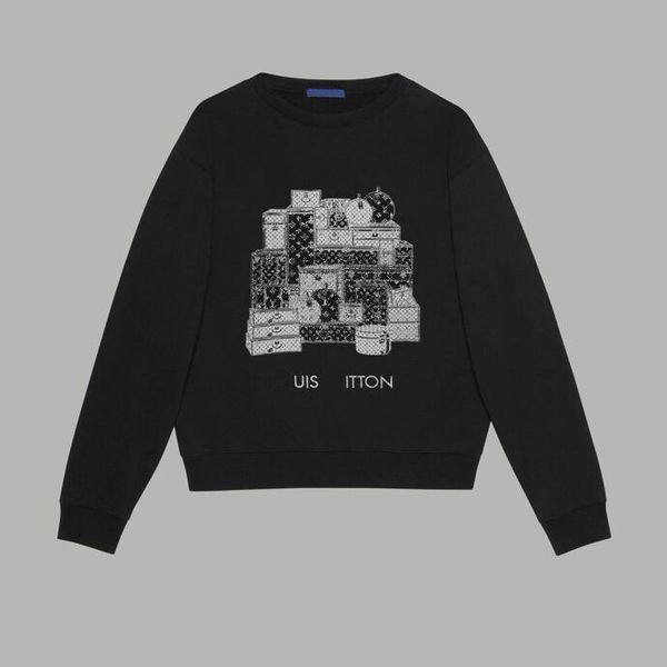2023 autumn and winter new men's and women's pure cotton sweater letter printing pullover loose fit fashion and comfortable p268, Black;brown
2023 autumn and winter new men's and women's pure cotton sweater letter printing pullover loose fit fashion and comfortable p268, Black;brown