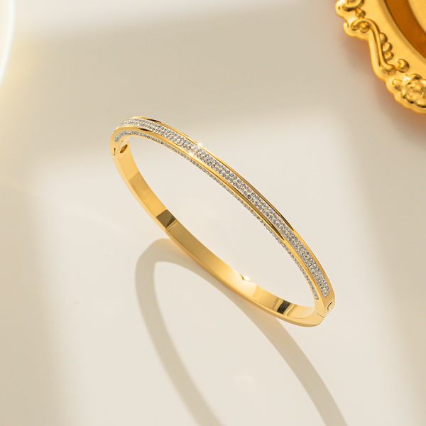 classic micro pave bangle bracelet 18k gold plated stainless steel jewelry for women gift, Black
classic micro pave bangle bracelet 18k gold plated stainless steel jewelry for women gift, Black