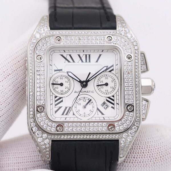 superclone santos watch for men diamond cater wristwatch 7r4m mechanical movement uhr skeleton watches montre prx luxe, Slivery;golden
superclone santos watch for men diamond cater wristwatch 7r4m mechanical movement uhr skeleton watches montre prx luxe, Slivery;golden