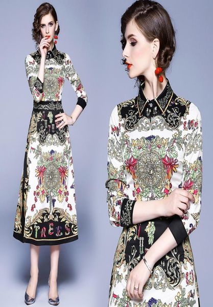 whole spring summer fall runway vintage print collar long sleeve button front women ladies casual party aline midi beach dres8689546, Black;gray
whole spring summer fall runway vintage print collar long sleeve button front women ladies casual party aline midi beach dres8689546, Black;gray