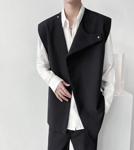 men039s vests asymmetric design in autumn round neck loose medium and long vest coat hairdresser light luxury high sense men8033578, Black;white
men039s vests asymmetric design in autumn round neck loose medium and long vest coat hairdresser light luxury high sense men8033578, Black;white