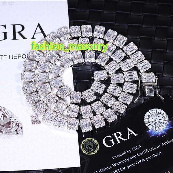 fashion design solid silver 9mm wide gra baguettes moissanite diamond iced out necklace cuban link chain for hiphop rapper life 
fashion design solid silver 9mm wide gra baguettes moissanite diamond iced out necklace cuban link chain for hiphop rapper life