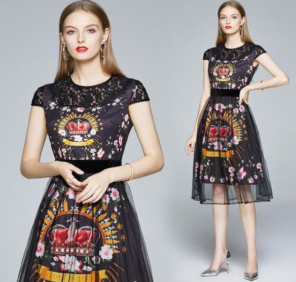 new arrival summer runway vintage print crew neck cap sleeve button front women ladies casual party beach stylish aline midi dres9130381, Black;gray
new arrival summer runway vintage print crew neck cap sleeve button front women ladies casual party beach stylish aline midi dres9130381, Black;gray