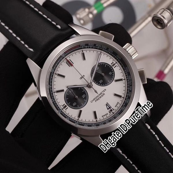 new premier b01 ab0118221g1p2 vk quartz chronograph mens watch steel case white dial black subdial black leather white line pureti254l, Slivery;brown
new premier b01 ab0118221g1p2 vk quartz chronograph mens watch steel case white dial black subdial black leather white line pureti254l, Slivery;brown