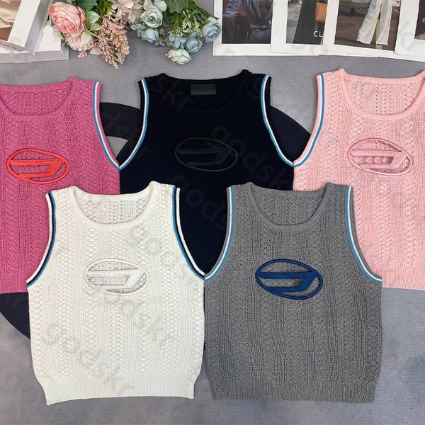 letter print women knit sports vest argyle camisole fashion brand sleeveless waistcoat sports style, Black
letter print women knit sports vest argyle camisole fashion brand sleeveless waistcoat sports style, Black