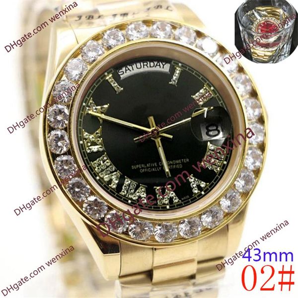 20 colour watch 43mm automatic mechanical montre de luxe watches 2813 stainless steel diamond watch waterproof mens w297f, Slivery;brown
20 colour watch 43mm automatic mechanical montre de luxe watches 2813 stainless steel diamond watch waterproof mens w297f, Slivery;brown
