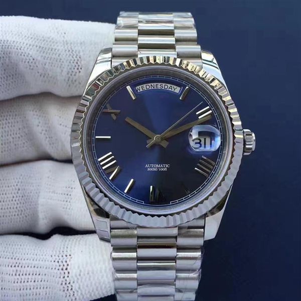 41mm mens wristwatch automatic mechanical watch gold black blue stainless steel strap sapphire glass waterproof328p, Slivery;brown
41mm mens wristwatch automatic mechanical watch gold black blue stainless steel strap sapphire glass waterproof328p, Slivery;brown