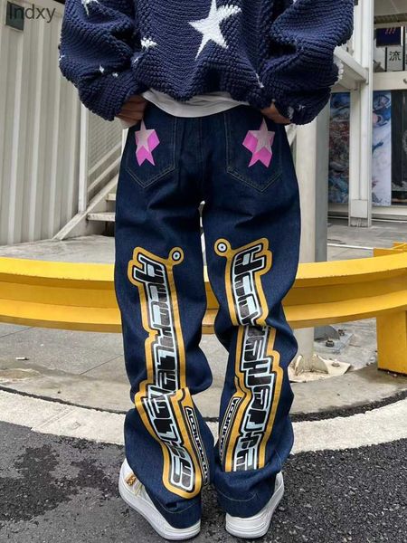 men's jeans letter star print y2k jeans american style hip hop high waist loose layered straight zipper fashion pants trend 230306, Blue
men's jeans letter star print y2k jeans american style hip hop high waist loose layered straight zipper fashion pants trend 230306, Blue
