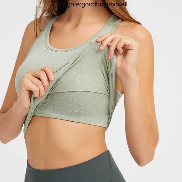 racerback tank lu-191 snug fit sleeveless yoga shirt brushed women workout sports with padded bra hx52, White
racerback tank lu-191 snug fit sleeveless yoga shirt brushed women workout sports with padded bra hx52, White