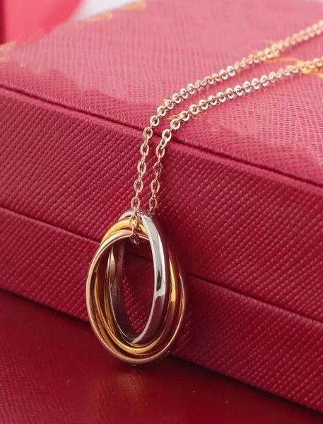 fashion selling men women couple necklace three loop mix color pendant necklaces jewelry stainless steel no fade gift with link ch2474872, Silver
fashion selling men women couple necklace three loop mix color pendant necklaces jewelry stainless steel no fade gift with link ch2474872, Silver