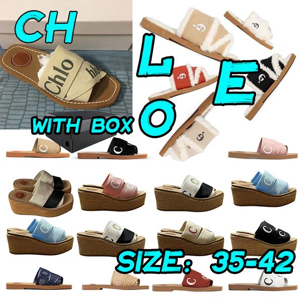designer chloes with box sandal woody sandals for women mules femmes flat fur slides sandles beige white black pink canvas slippers womens s
designer chloes with box sandal woody sandals for women mules femmes flat fur slides sandles beige white black pink canvas slippers womens s