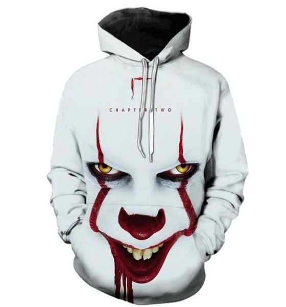horror movie it chapter two 3d print hooded sweatshirts men women fashion casual funny pullover it clown print pattern hoodies lj24042616, Black
horror movie it chapter two 3d print hooded sweatshirts men women fashion casual funny pullover it clown print pattern hoodies lj24042616, Black