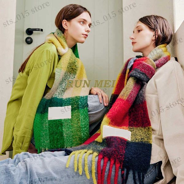 scarves 2022 new fashion women plaid scarf winter warm pashmina shawls cashmere thick wrap lady tassel scarves rainbow hairy bufanda t230425, Blue;gray
scarves 2022 new fashion women plaid scarf winter warm pashmina shawls cashmere thick wrap lady tassel scarves rainbow hairy bufanda t230425, Blue;gray