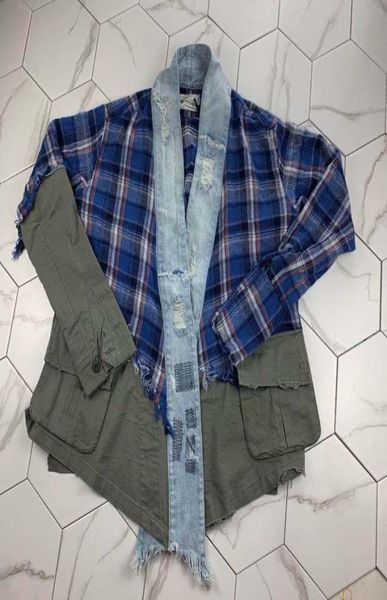 gaorl039s new wool blue checkered collage with army green army cloth makes old washed robe gl style greg lauren8561089, Black;brown
gaorl039s new wool blue checkered collage with army green army cloth makes old washed robe gl style greg lauren8561089, Black;brown