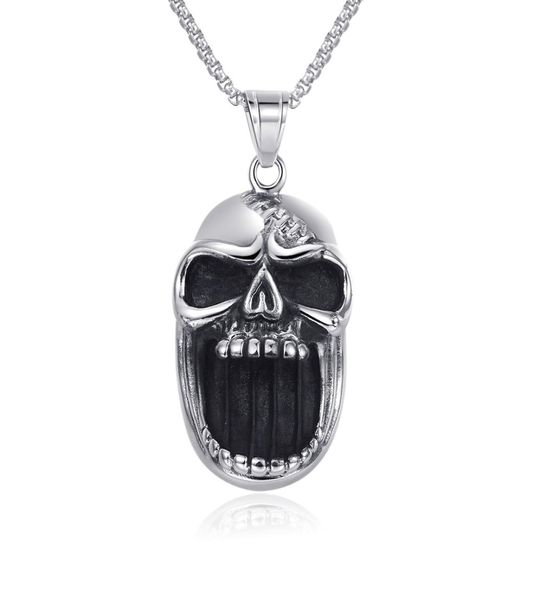 2020 new arrival 316l titanium steel skull pendant necklace punk rock jewelry for men can open beer lid whole 3000598, Silver
2020 new arrival 316l titanium steel skull pendant necklace punk rock jewelry for men can open beer lid whole 3000598, Silver