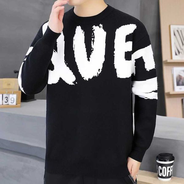 new 2023 autumn new casual sweater men's versatile long sleeve knitwear trend, Black
new 2023 autumn new casual sweater men's versatile long sleeve knitwear trend, Black