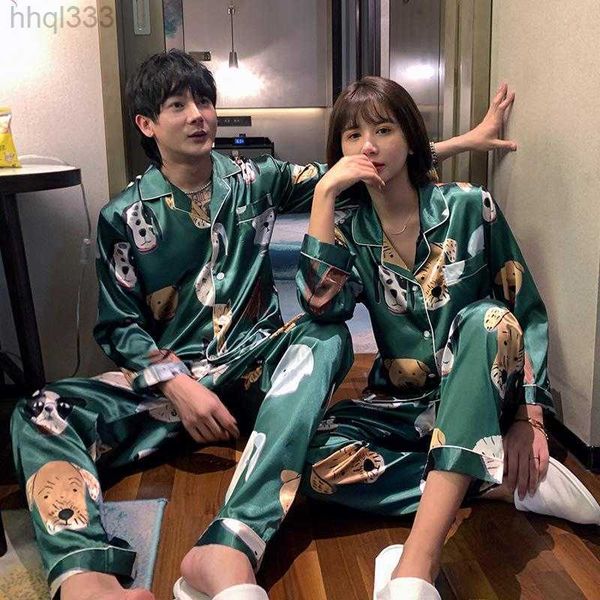 women's sleepwear women and men pajamas sets couples cartoon pijama femme pyjamas lovers' clothes casual home wear silk satin, White
women's sleepwear women and men pajamas sets couples cartoon pijama femme pyjamas lovers' clothes casual home wear silk satin, White