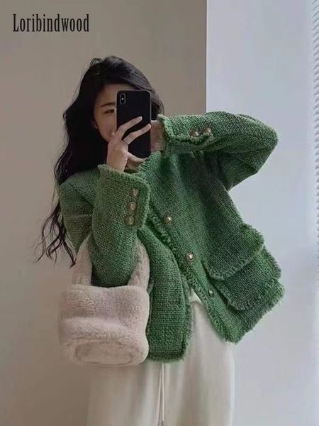 women's wool blends autumn and winter women's chic design niche suit coat green short coat winter jacket women tweed blazer 230830, Black
women's wool blends autumn and winter women's chic design niche suit coat green short coat winter jacket women tweed blazer 230830, Black