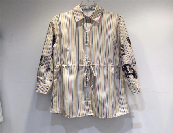 2022 women stripe sweatshirt summer designer shirts blouse with letter graffiti print female milan runway spring designer lon1622359, White
2022 women stripe sweatshirt summer designer shirts blouse with letter graffiti print female milan runway spring designer lon1622359, White