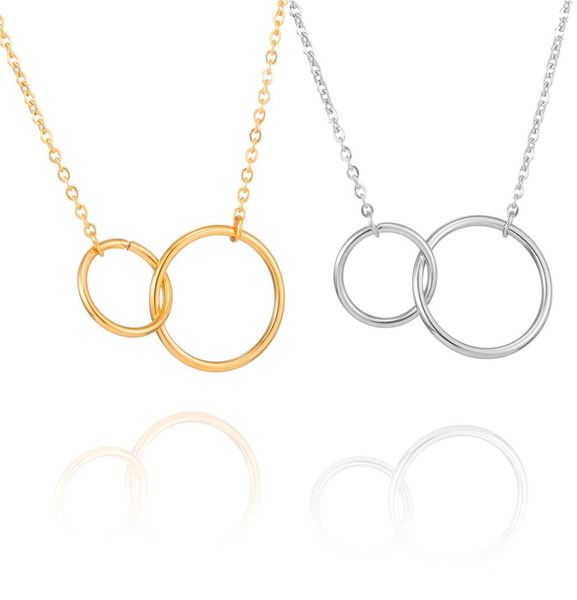 infinity double circle pendant necklace simple design sister jewellry for women girl gold clavicle chain necklaces stainless steel5558769, Silver
infinity double circle pendant necklace simple design sister jewellry for women girl gold clavicle chain necklaces stainless steel5558769, Silver