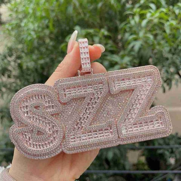 iced out jewelry baguette moissanite diamonds custom letter necklace pendant initial hip hop 925 silver custom pendant men
iced out jewelry baguette moissanite diamonds custom letter necklace pendant initial hip hop 925 silver custom pendant men