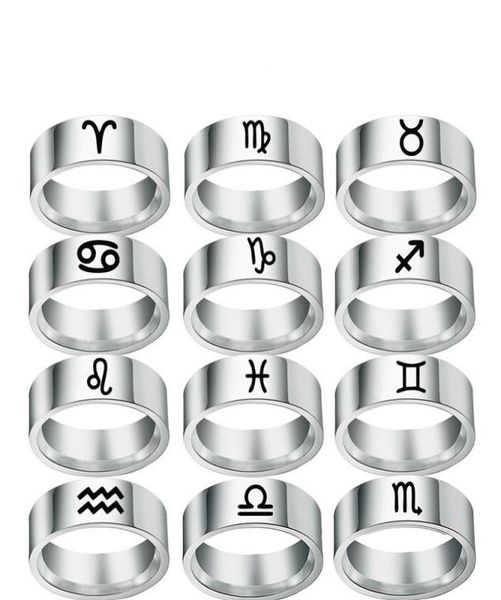 12 zodiac ring simple symbol rings 8mm smooth stainless steel for men and women color silver black6215973
12 zodiac ring simple symbol rings 8mm smooth stainless steel for men and women color silver black6215973