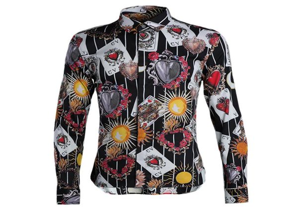 european and american style new men dress shirt printed playing cards camisa masculino plus size 3xl 4xl fashion men casual shirt9094322, White;black
european and american style new men dress shirt printed playing cards camisa masculino plus size 3xl 4xl fashion men casual shirt9094322, White;black