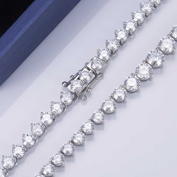 msn-501 3 claw setting tennis chains 18k 14k 10k gold jewelry moissanite diamond tennis necklace, Silver
msn-501 3 claw setting tennis chains 18k 14k 10k gold jewelry moissanite diamond tennis necklace, Silver
