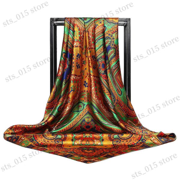 scarves fashion hijab scarf for women print silk satin hair scarfs kerchief 90*90cm square neckerchief headband scarves for ladies 2021 t230, Blue;gray
scarves fashion hijab scarf for women print silk satin hair scarfs kerchief 90*90cm square neckerchief headband scarves for ladies 2021 t230, Blue;gray