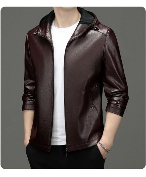 men's leather faux spring autumn motorcycle jacket solid turndown collar jackets fashion casual trend 2023 coat streetwear t723 230831, Black
men's leather faux spring autumn motorcycle jacket solid turndown collar jackets fashion casual trend 2023 coat streetwear t723 230831, Black