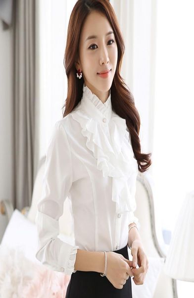 ruffle blouse women 2016 new fashion stand collar ruffle cuff long sleeve white elegant ladies office work wear retro chiffon6882041
ruffle blouse women 2016 new fashion stand collar ruffle cuff long sleeve white elegant ladies office work wear retro chiffon6882041