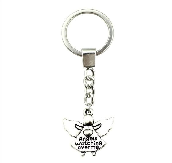 6 pieces key chain women key rings fashion keychains for men angels watching over me 20x19mm5459748, Slivery;golden
6 pieces key chain women key rings fashion keychains for men angels watching over me 20x19mm5459748, Slivery;golden