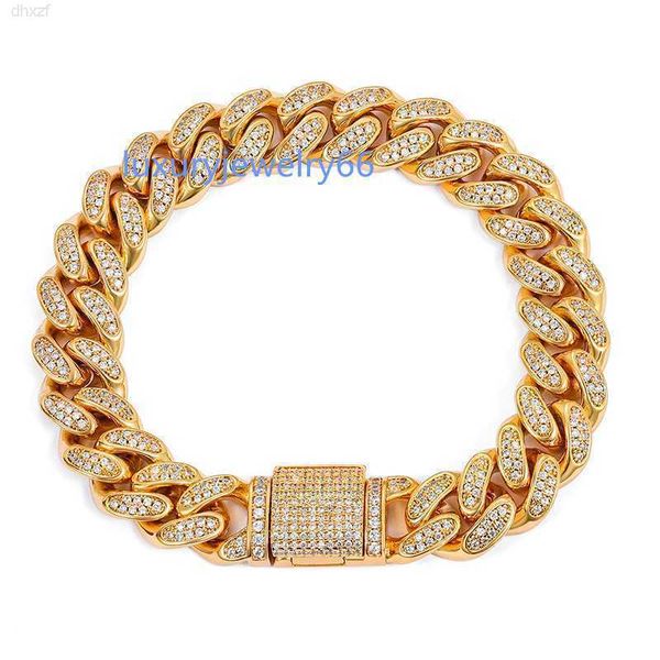 selling necklace jewelry 12.5mm 925 sterling silver iced out 2 rows vvs moissanite hip hop cuban link bracelet
selling necklace jewelry 12.5mm 925 sterling silver iced out 2 rows vvs moissanite hip hop cuban link bracelet