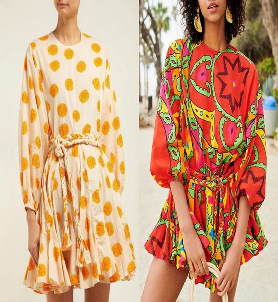 lian holiday style printed lantern sleeve lace-up pleated loose dress1331332, Black;pink
lian holiday style printed lantern sleeve lace-up pleated loose dress1331332, Black;pink