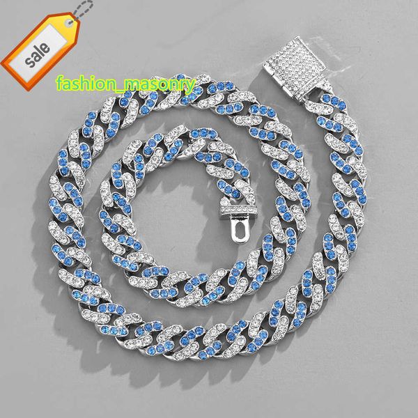 15mm white pink blue diamonds geometric square iced out cuban link chain necklace for men, Silver
15mm white pink blue diamonds geometric square iced out cuban link chain necklace for men, Silver